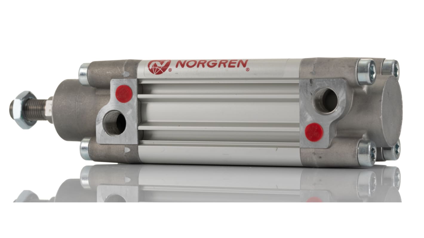 Norgren PRA/802000/M, G 1/4 Pneumatikzylinder doppeltwirkend, Bohrung Ø 40mm / Hub 50mm, bis 12 bar