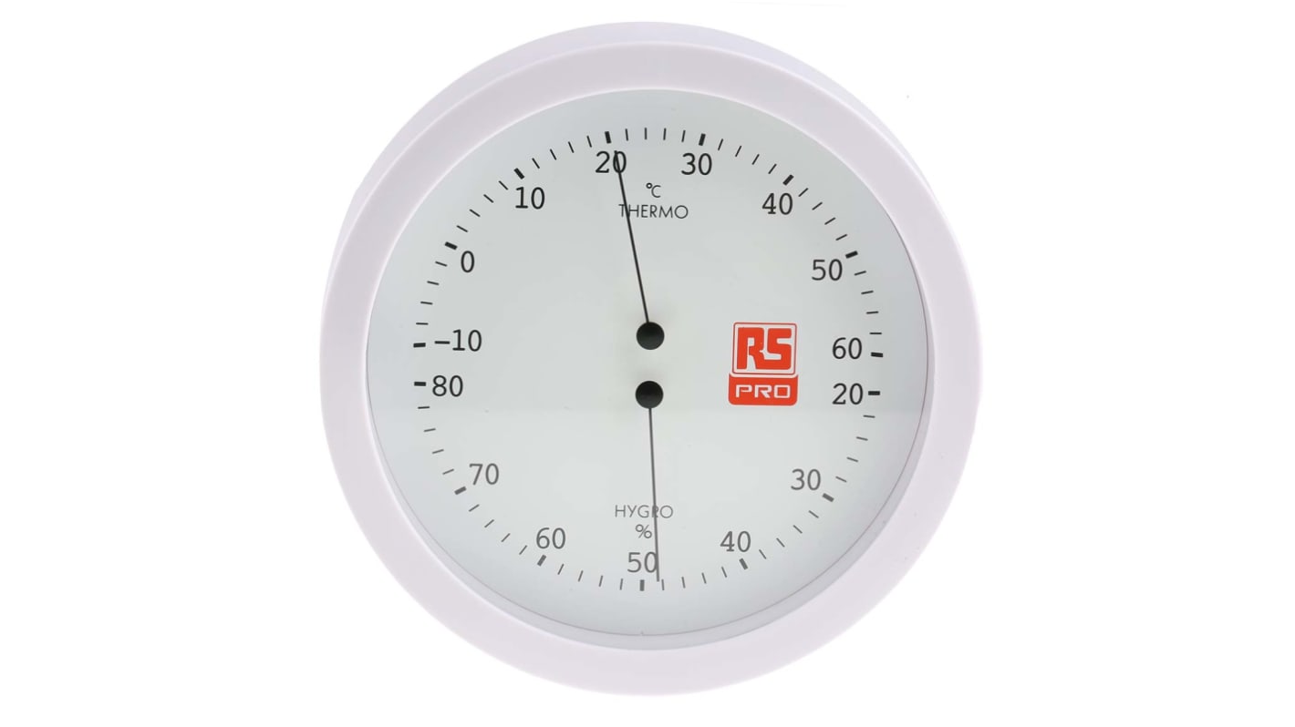 Igrometro Analogico RS PRO, +60°C max., 80%RH max., Cert. ISO
