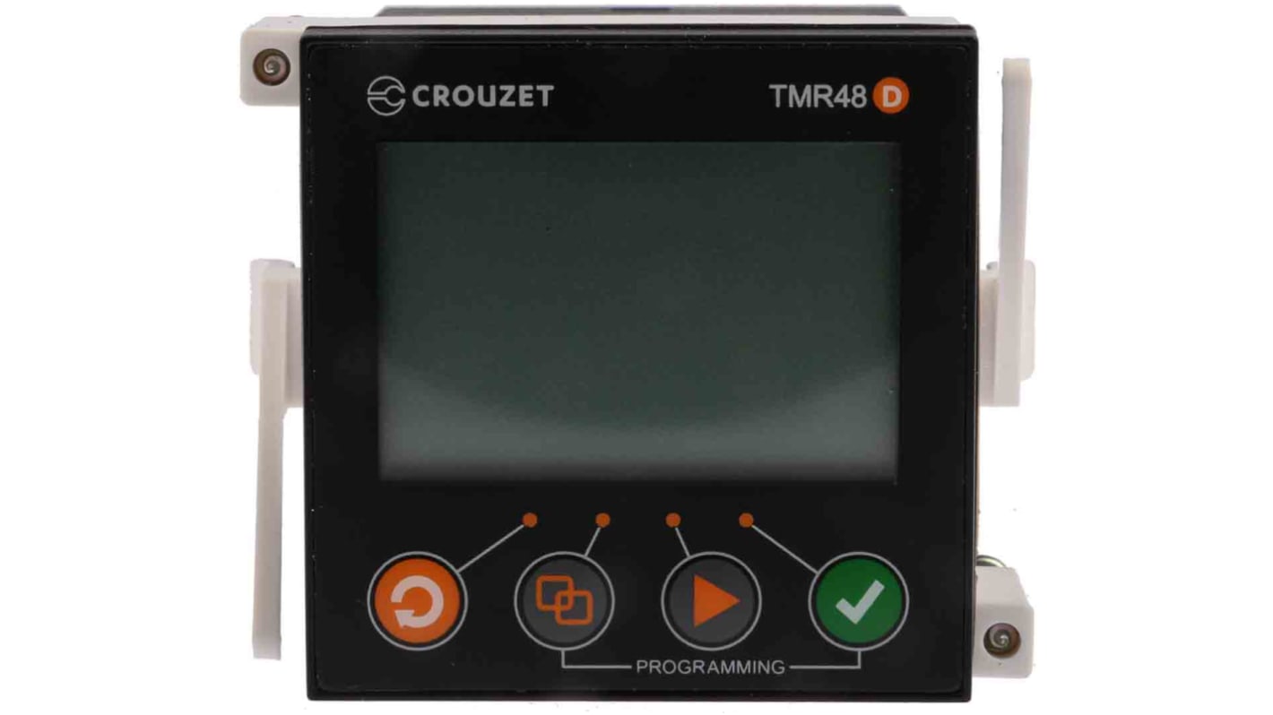 Crouzet Syr-Line Series Panel Mount Timer Relay, 24V ac/dc, 1-Contact, 0.001 → 9.999 s, 0.01 → 99.99 s,