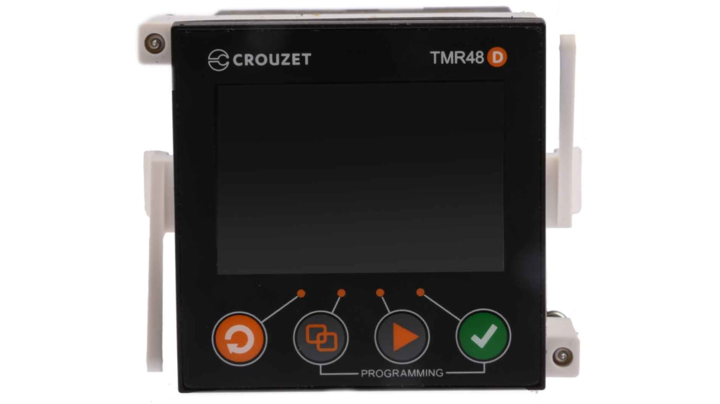 Crouzet Syr-Line Series Panel Mount Timer Relay, 24 → 240V ac/dc, 1-Contact, 0.001 → 9.999 s, 0.01