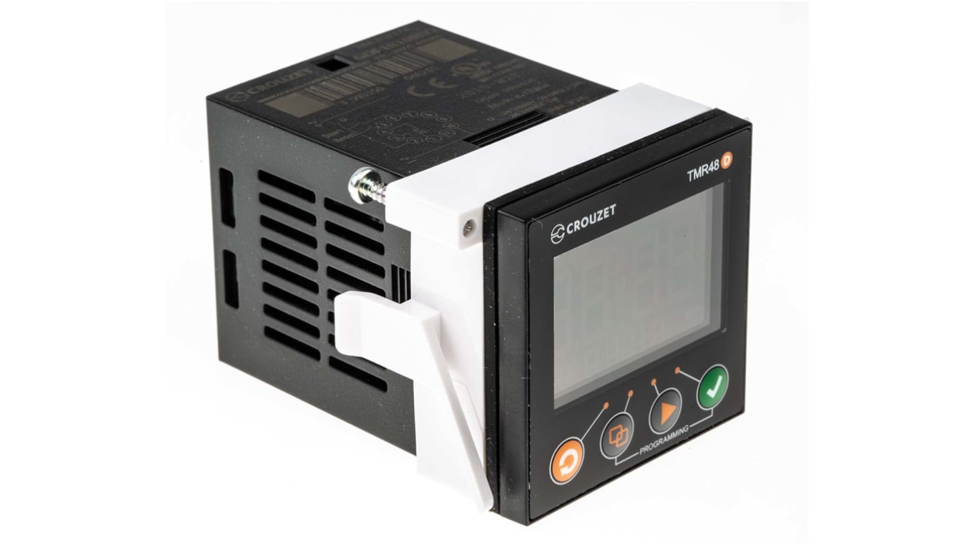 Timer Relay Crouzet, intervallo 0.001 → 9.999 s, 0.01 → 99.99 s, 0.1 → 999.9min, 1 poli, SPDT, A