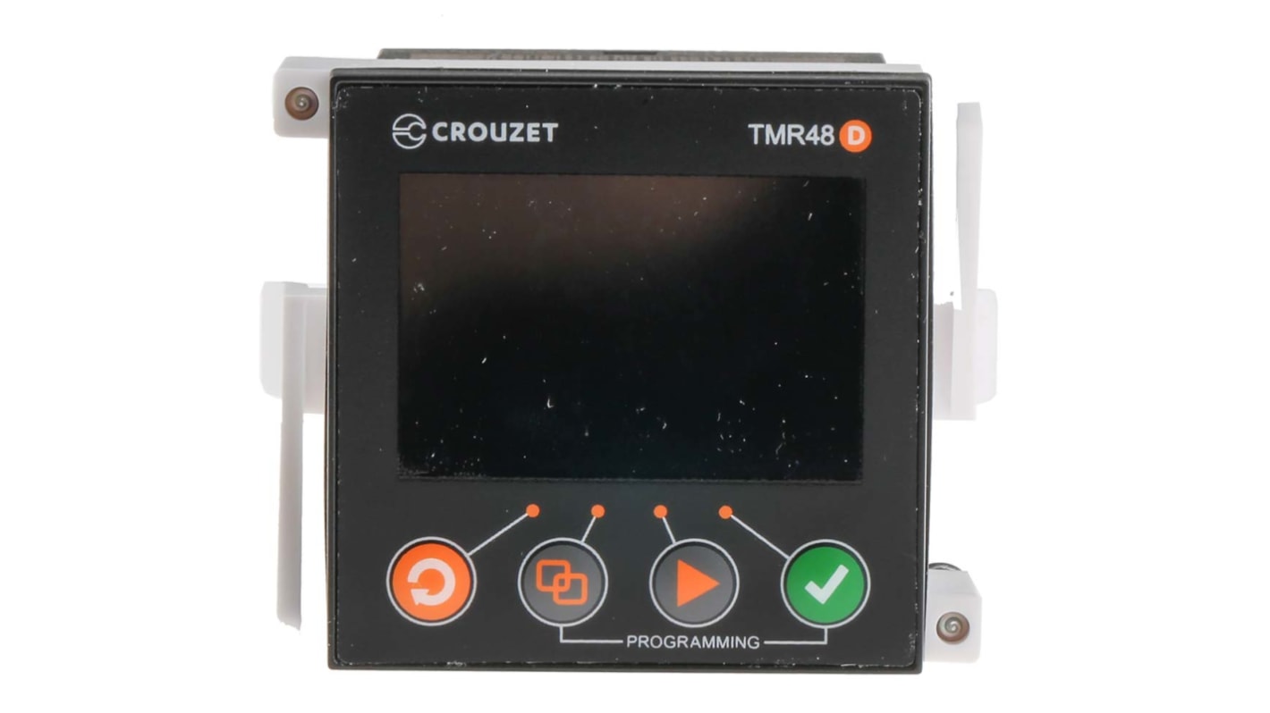 Crouzet Syr-Line Series Panel Mount Timer Relay, 24 → 240V ac/dc, 2-Contact, 0.001 → 9.999 s, 0.01