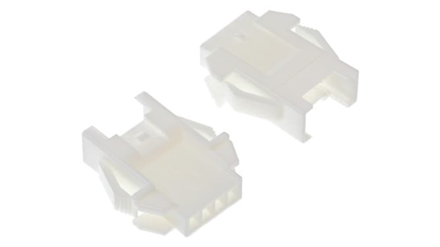 JST Female Connector Housing, 4 Way, 1 Row