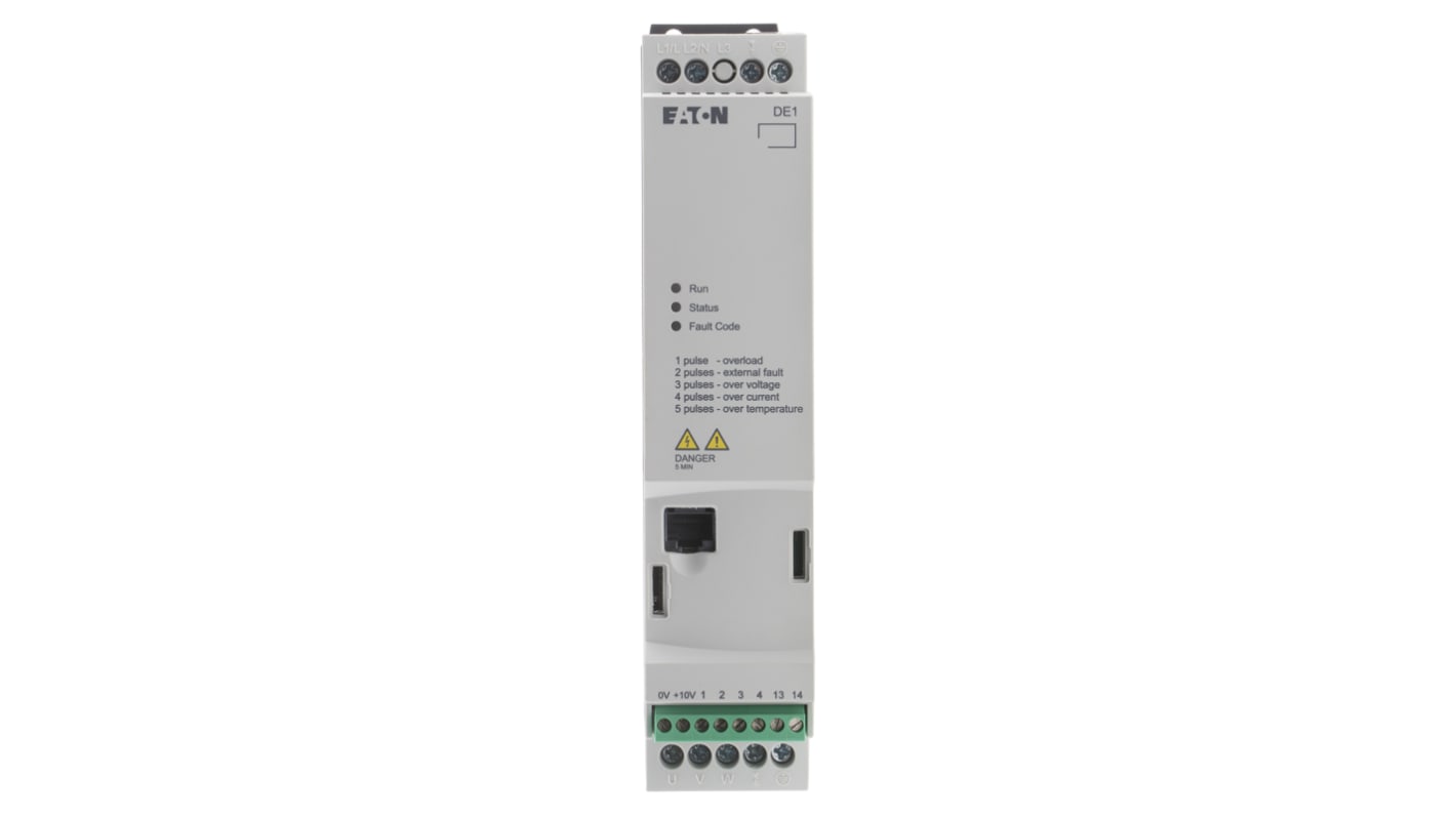 Rs-Online Avviatore a velocità variabile Eaton 0 75 W 230 V c.a. 1 fase 60Hz