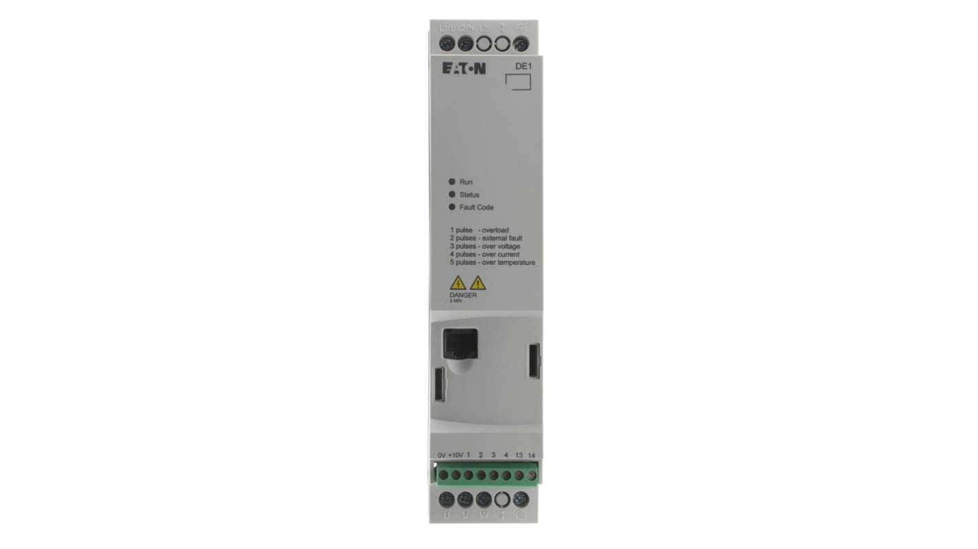 Eaton 1-Phasen Anlasser mit variabler Drehzahl 0,37 kW 230 V ac / 2,3 A 60Hz für Wechselstrommotoren