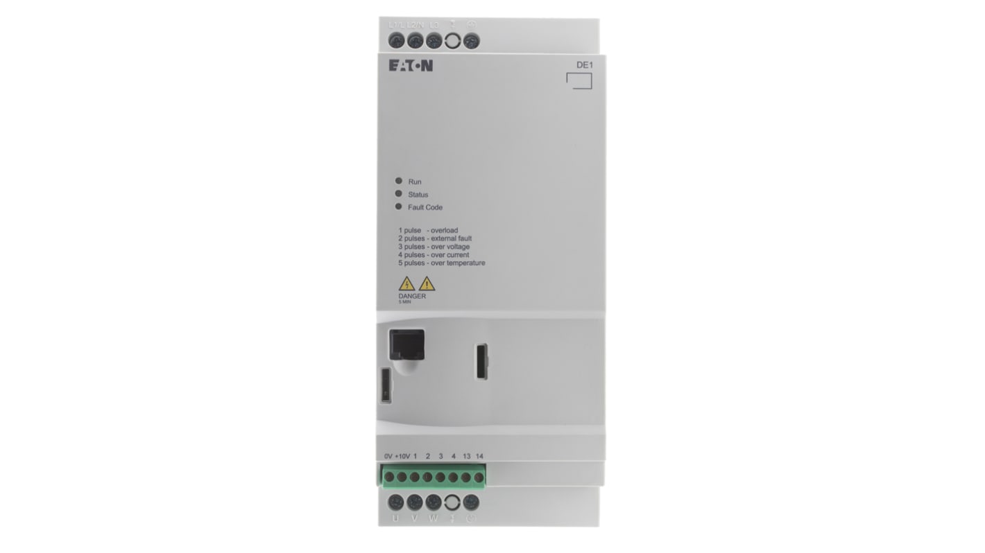 Eaton Variable Speed Starter, 3 kW, 3 Phase, 480 V ac, 6.6 A, Series