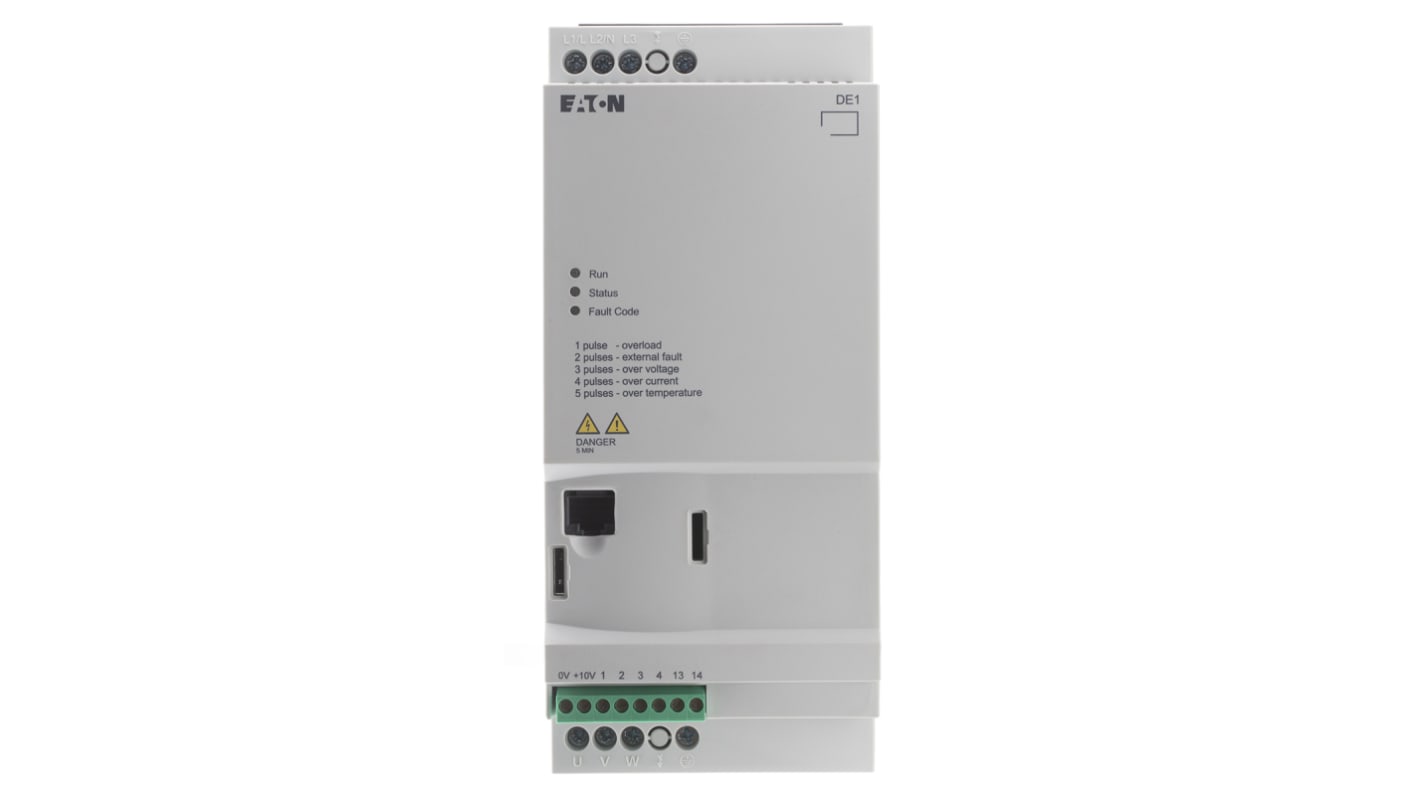 Eaton Variable Speed Starter, 7.5 kW, 3 Phase, 480 V ac, 16 A