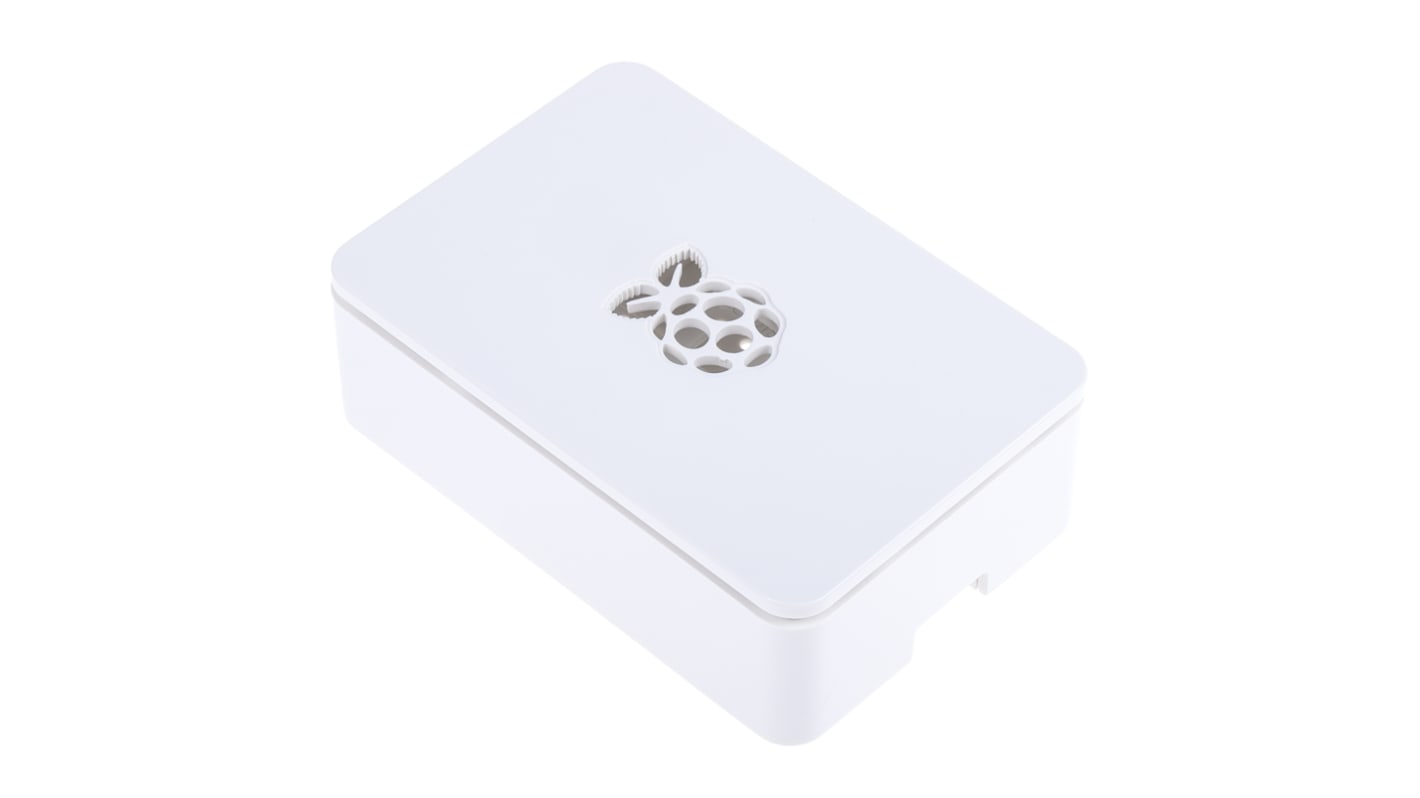 DesignSpark ABS Case for use with Raspberry Pi 2B, Raspberry Pi 3B, Raspberry Pi 3B+ in White