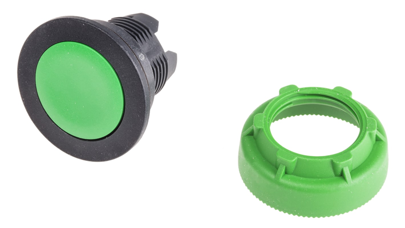 Schneider Electric Harmony Series Green Momentary Push Button Head, 30mm Cutout, IP66, IP67, IP69K