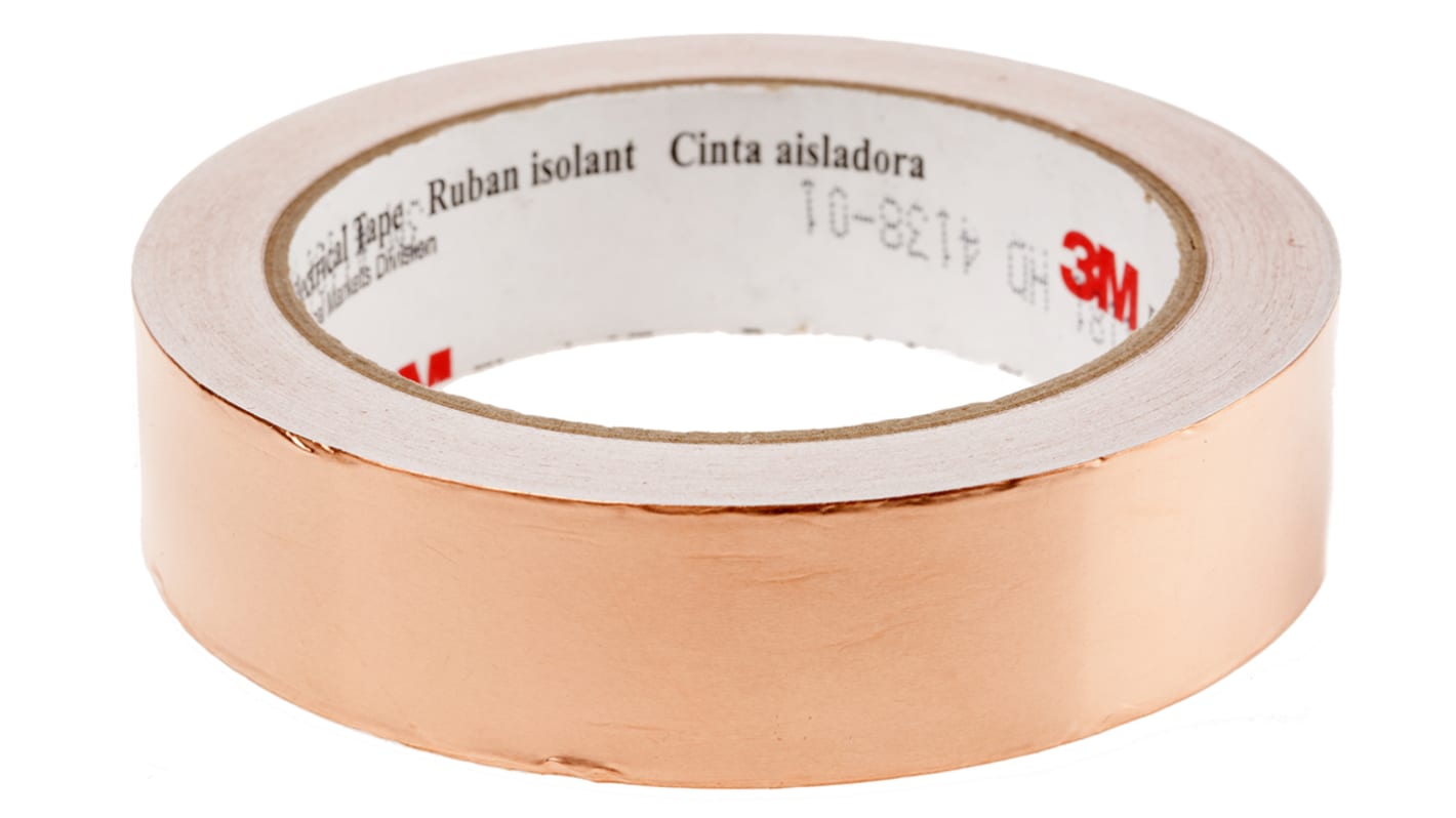 3M 1181 Conductive Metallic Tape, 25.4mm x 16.5m