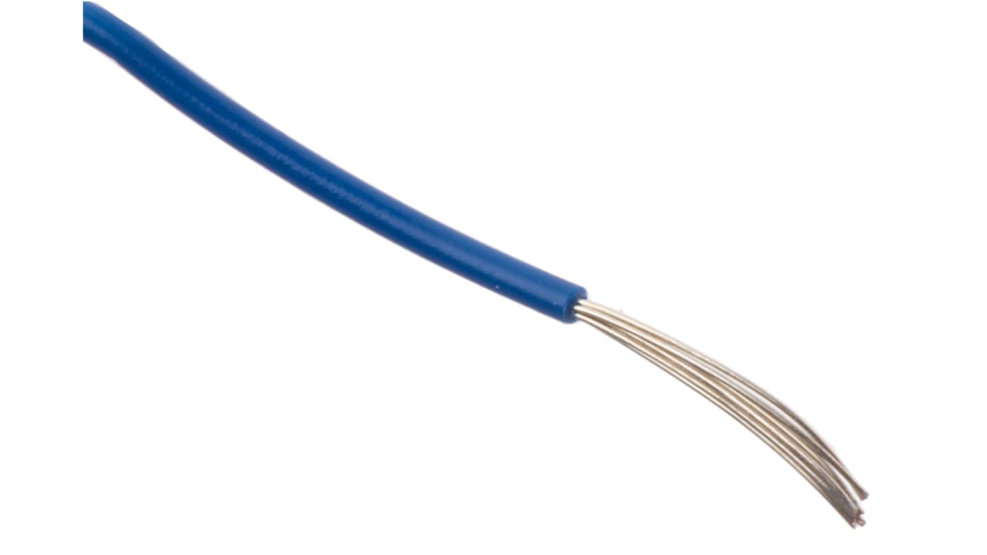 Fils de câblage Alpha Wire UL1061, 3250, 0,2 mm², Bleu, 24 AWG, 30m, 300 V