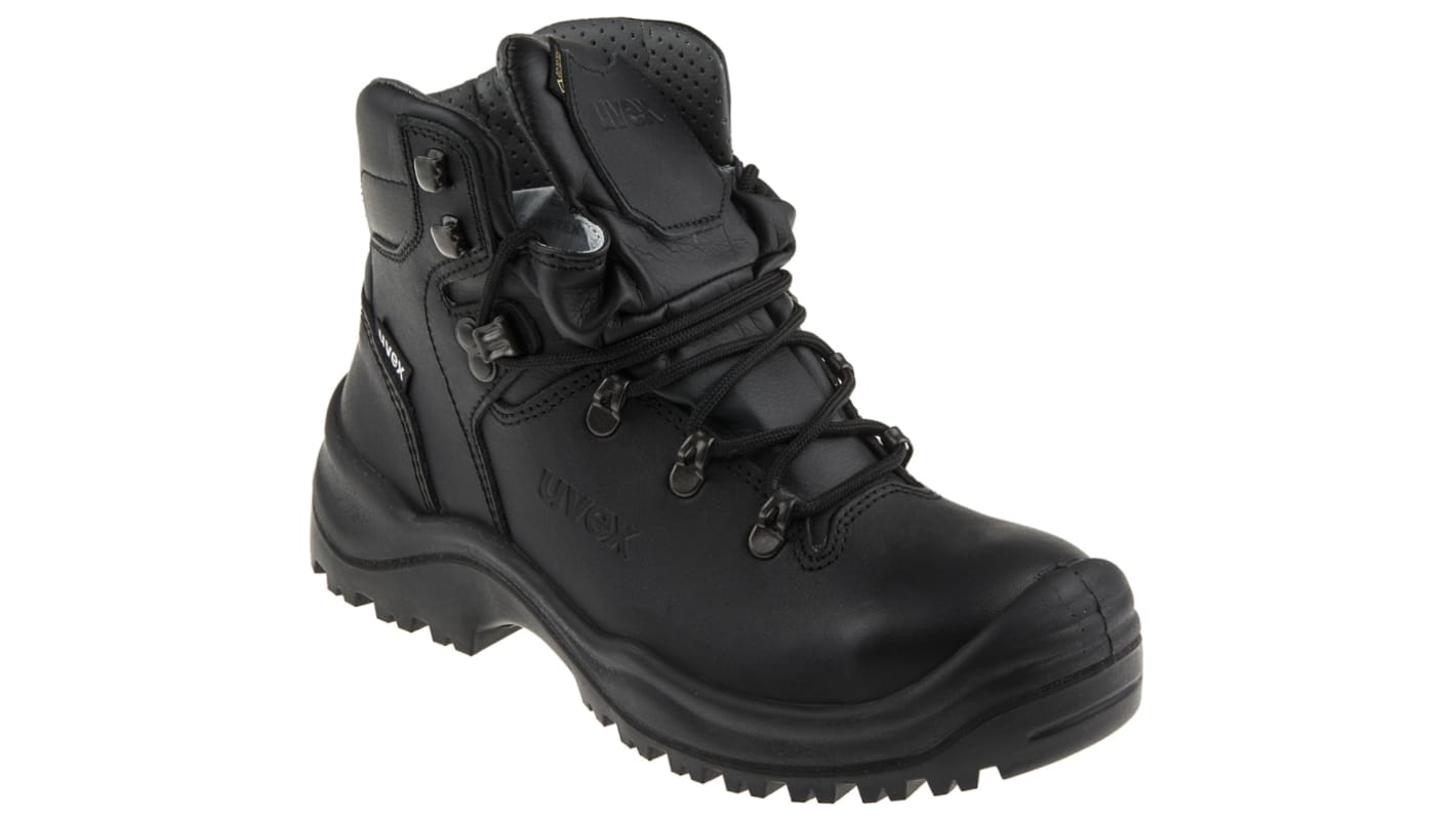 Uvex Quatro GTX EN20345 S3, Herren, Sicherheitsstiefel Schwarz, mit Stahl-Schutzkappe, Größe 41