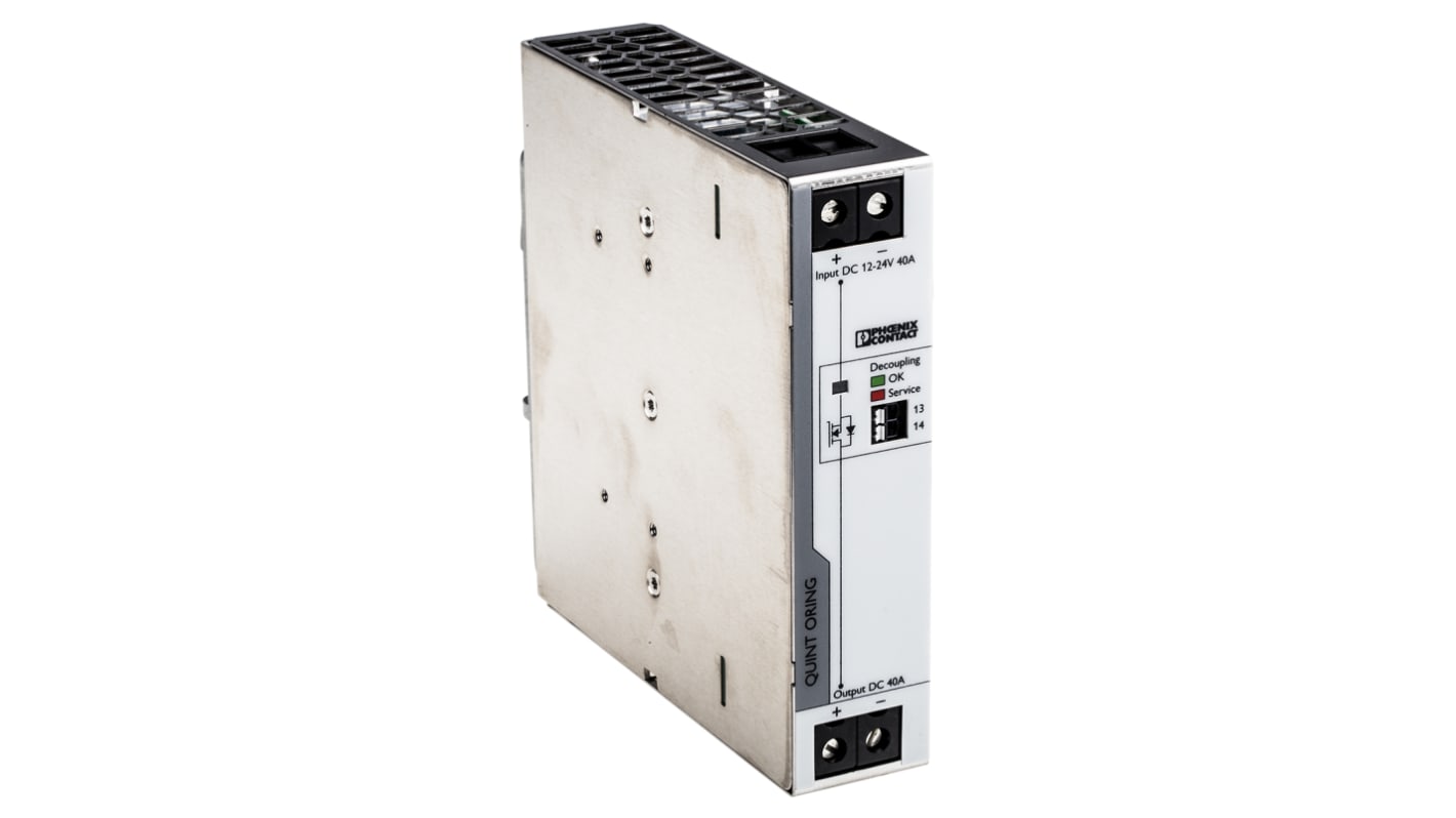 Phoenix Contact Redundancy module, for use with QUINT POWER Power Supply, QUINT4-S-ORING/12-24DC/1X40/+ Series