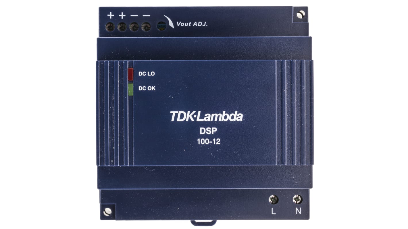 TDK-Lambda DSP DIN-Schienen Netzteil Getaktet 12V dc / 6A 100W 90 → 264 V ac / 120 →370V dc