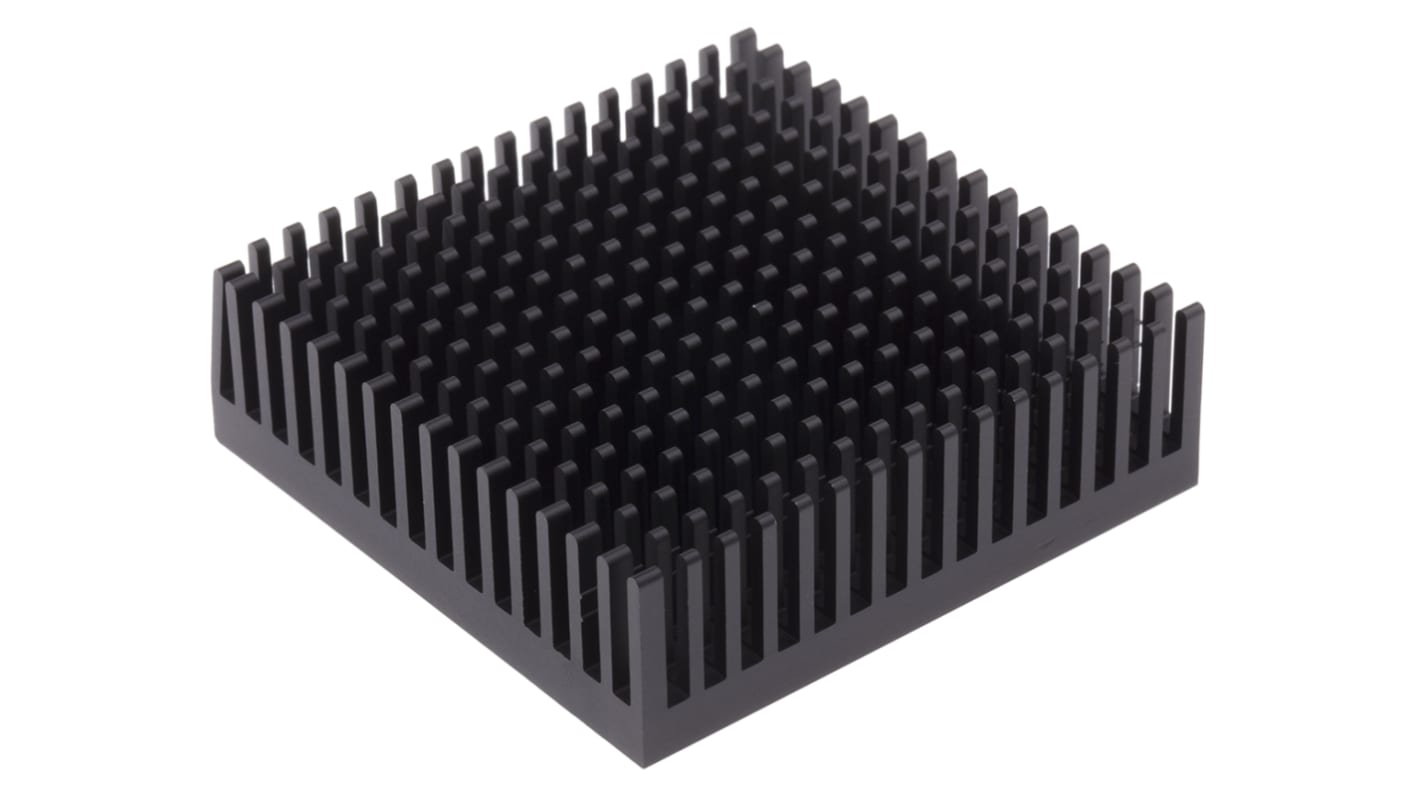 Fischer Elektronik Heatsink, Universal Square Alu, 7K/W, 53.3 x 53.3 x 16.5mm, Adhesive Foil, Conductive Foil