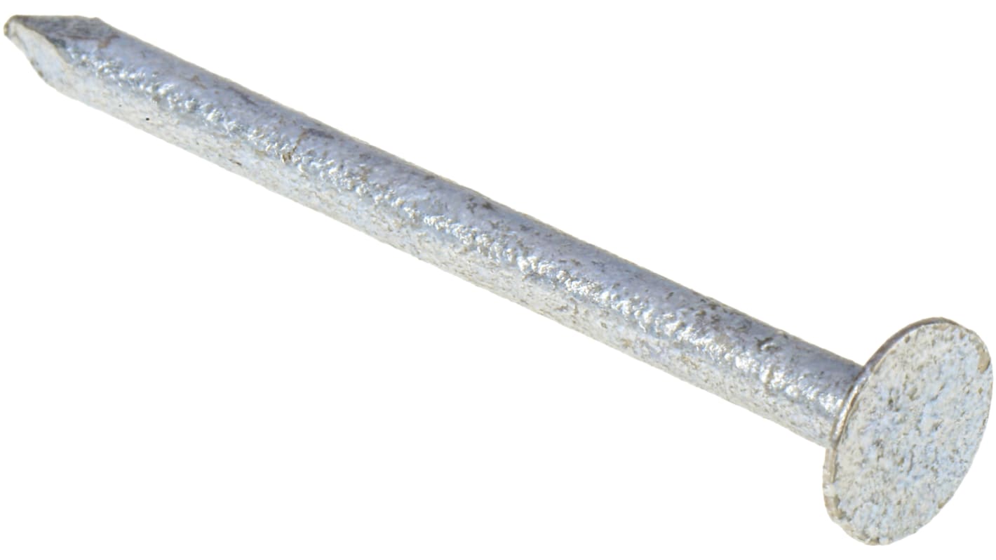RS PRO Galvanised Nails; 50mm x 3.35mm; 500g Bag