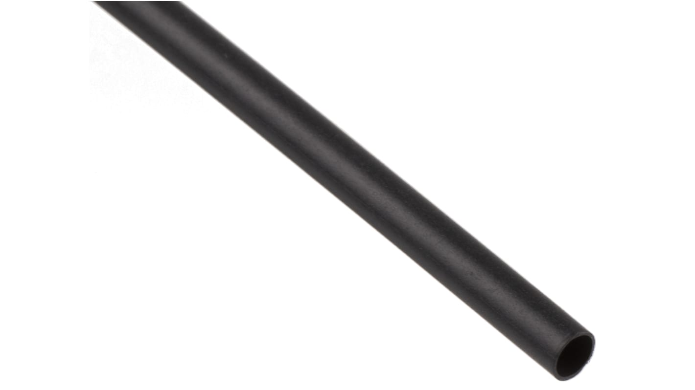 Gaine thermorétractable TE Connectivity, Dia. 2.4mm Noir rétreint 2:1, 1.2m
