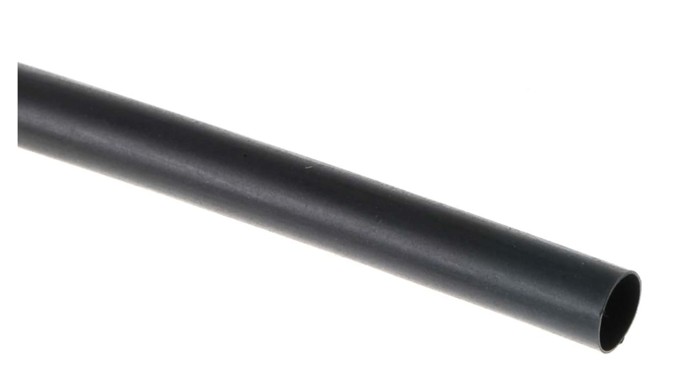 TE Connectivity Heat Shrink Tubing, Black 6.4mm Sleeve Dia. x 1.2m Length 2:1 Ratio, CGPT Series