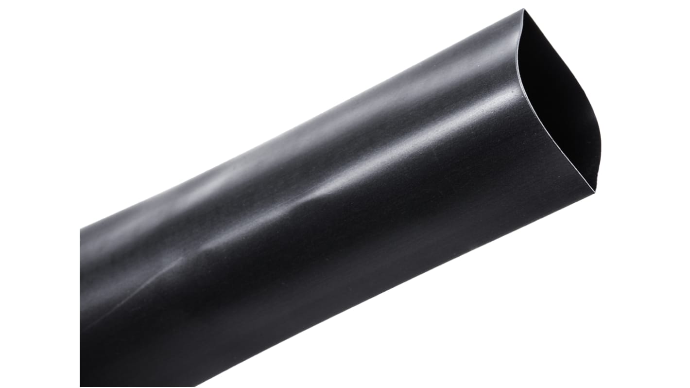 TE Connectivity Heat Shrink Tubing, Black 25.4mm Sleeve Dia. x 1.2m Length 2:1 Ratio, CGPT Series