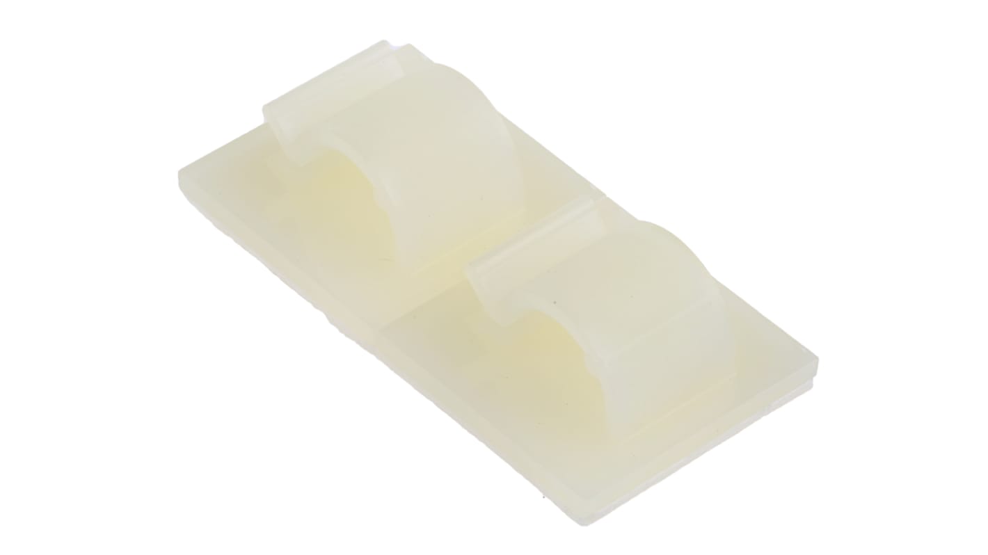 HellermannTyton Natural Nylon Cable Clip, 8mm Max. Bundle