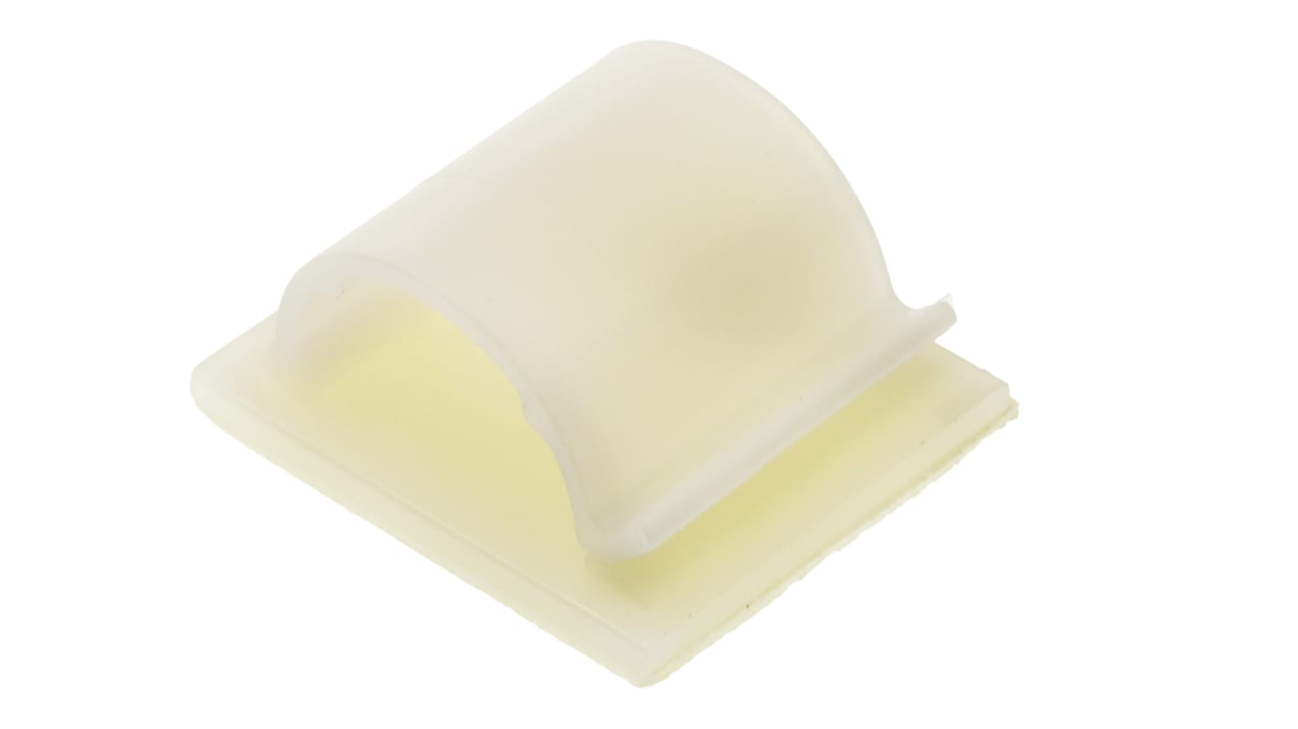 HellermannTyton Natural Nylon Cable Clip, 14mm Max. Bundle