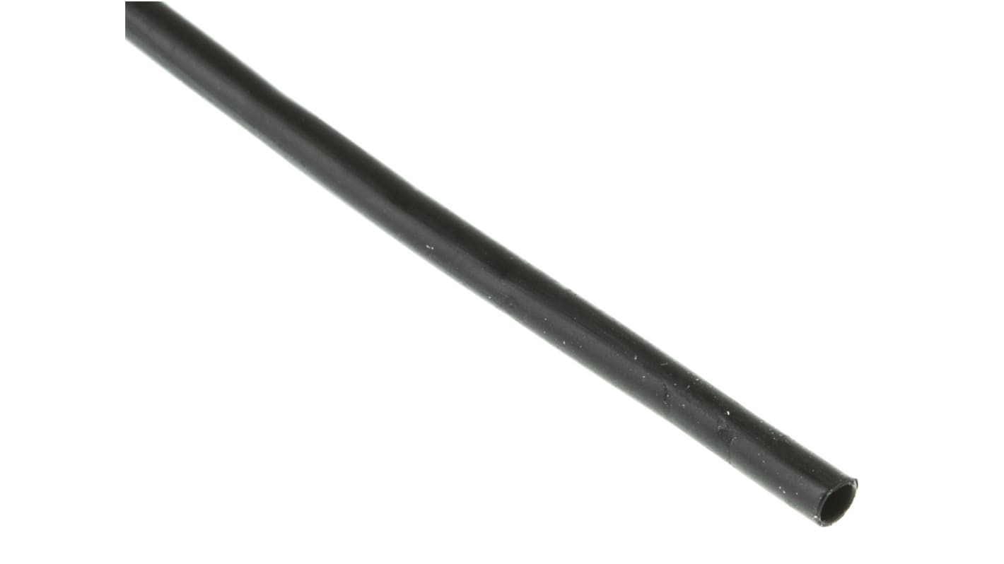 TE Connectivity Heat Shrink Tubing, Black 1.6mm Sleeve Dia. x 10m Length 2:1 Ratio, LSTT Series