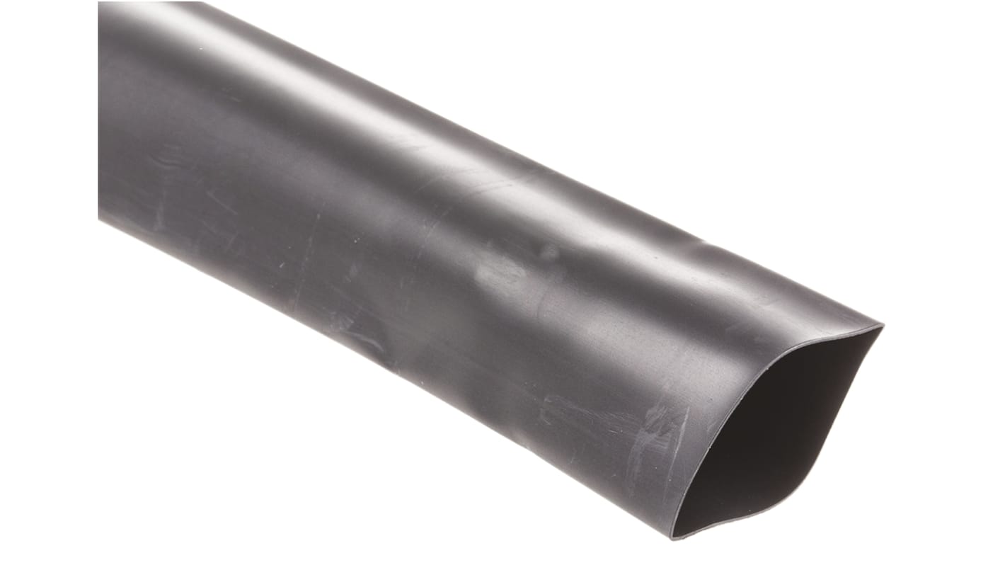 TE Connectivity Heat Shrink Tubing, Black 25.4mm Sleeve Dia. x 3m Length 2:1 Ratio, LSTT Series
