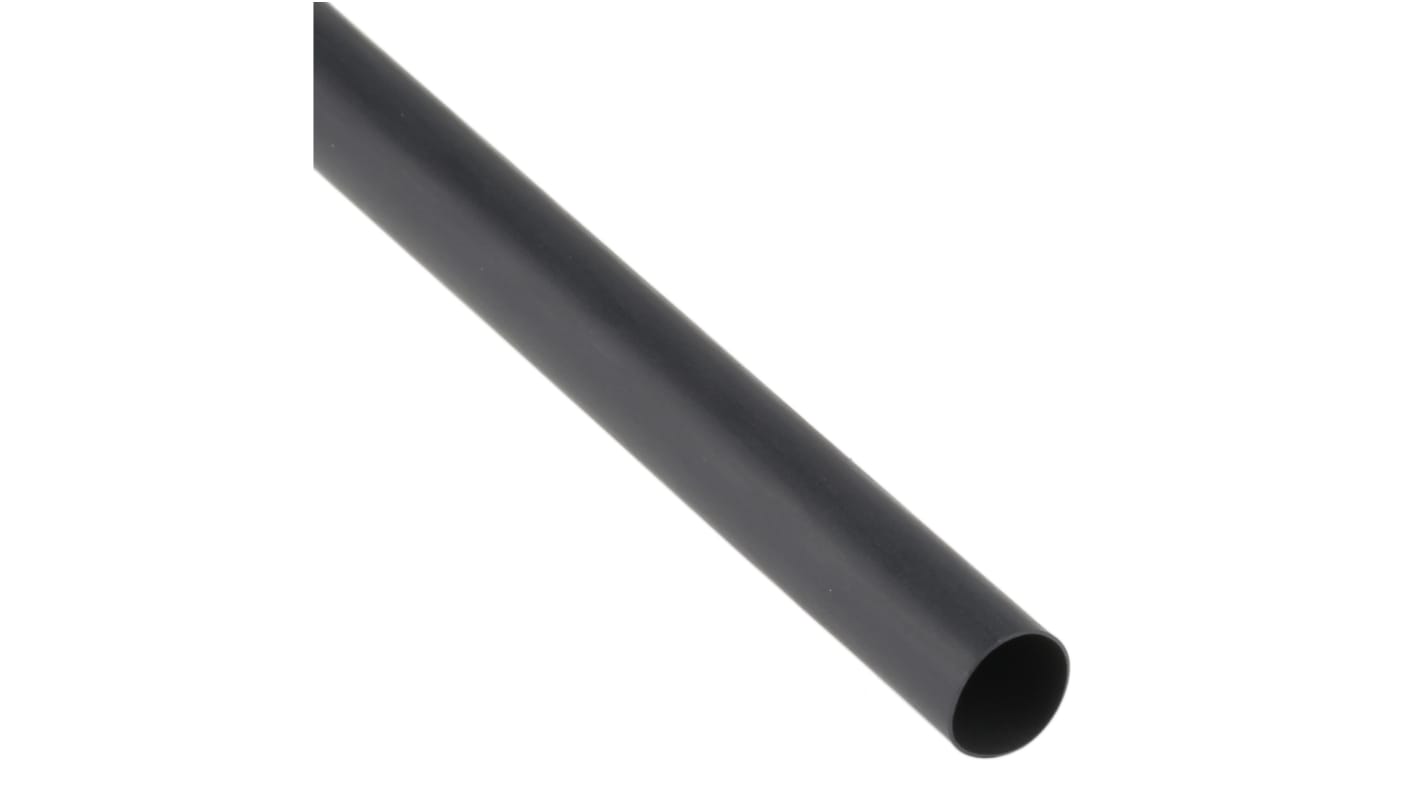 Gaine thermorétractable TE Connectivity, Diam. 9.5mm, Long. 1.2m, Rétreint 2:1, Noir