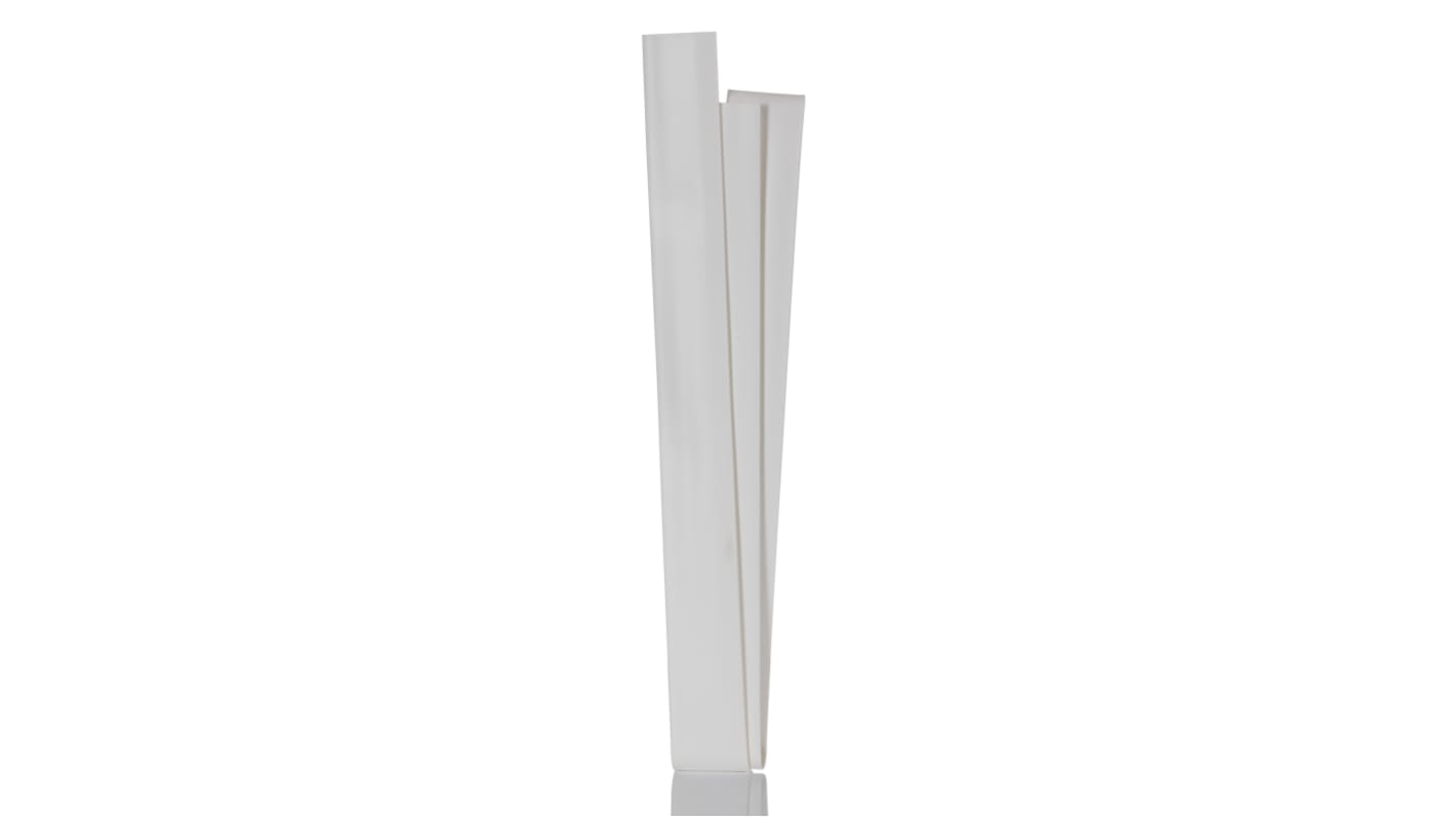 TE Connectivity Heat Shrink Tubing, White 19mm Sleeve Dia. x 1.2m Length 2:1 Ratio, RNF-100 Series
