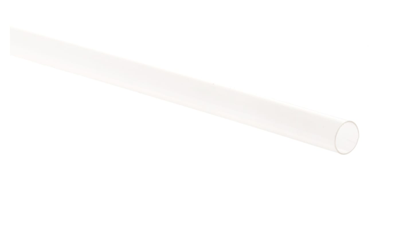 TE Connectivity Heat Shrink Tubing, Clear 4.8mm Sleeve Dia. x 1.2m Length 2:1 Ratio, RNF-100 Series