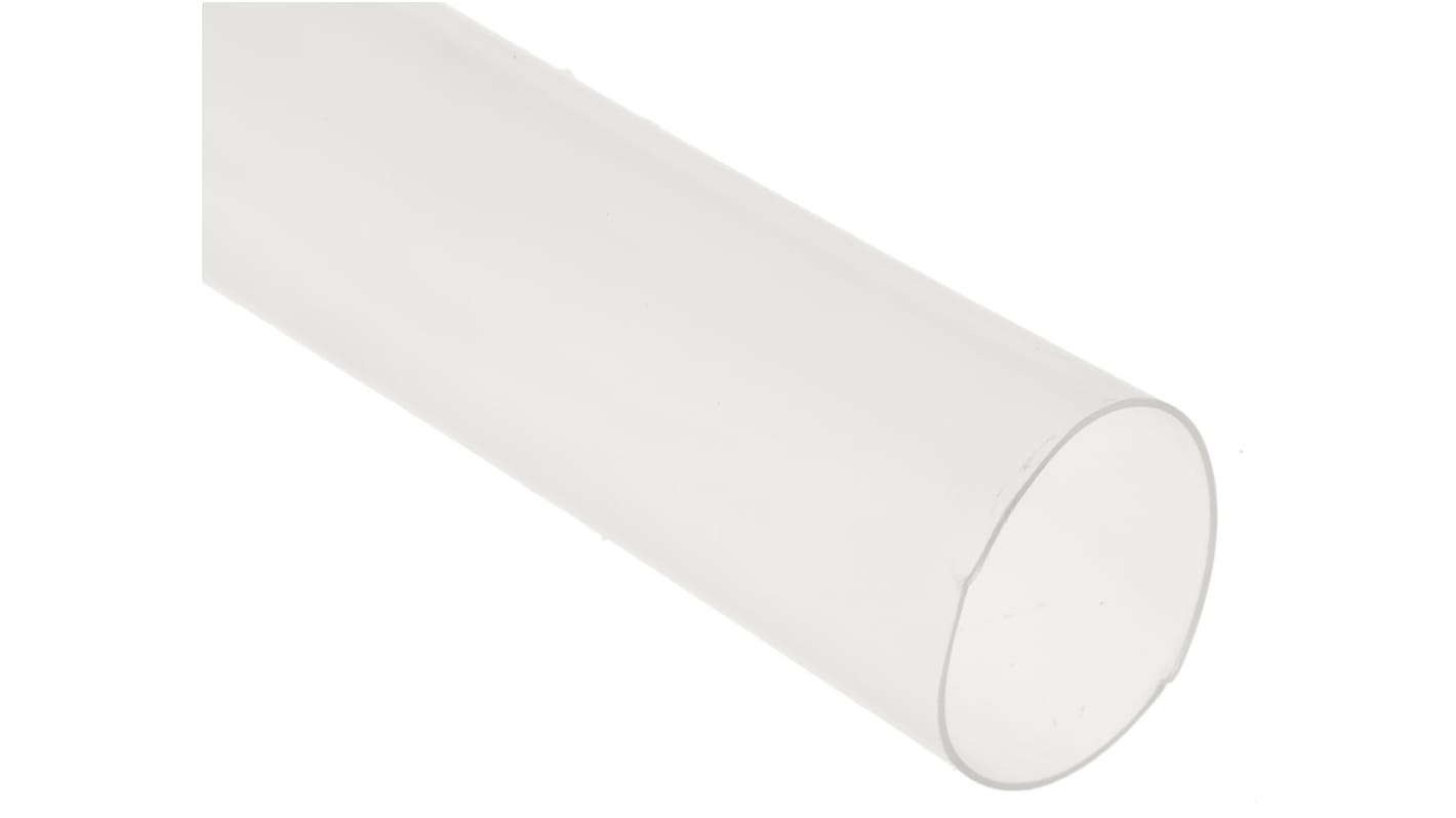 TE Connectivity Heat Shrink Tubing, Clear 12.7mm Sleeve Dia. x 1.2m Length 2:1 Ratio, RNF-100 Series