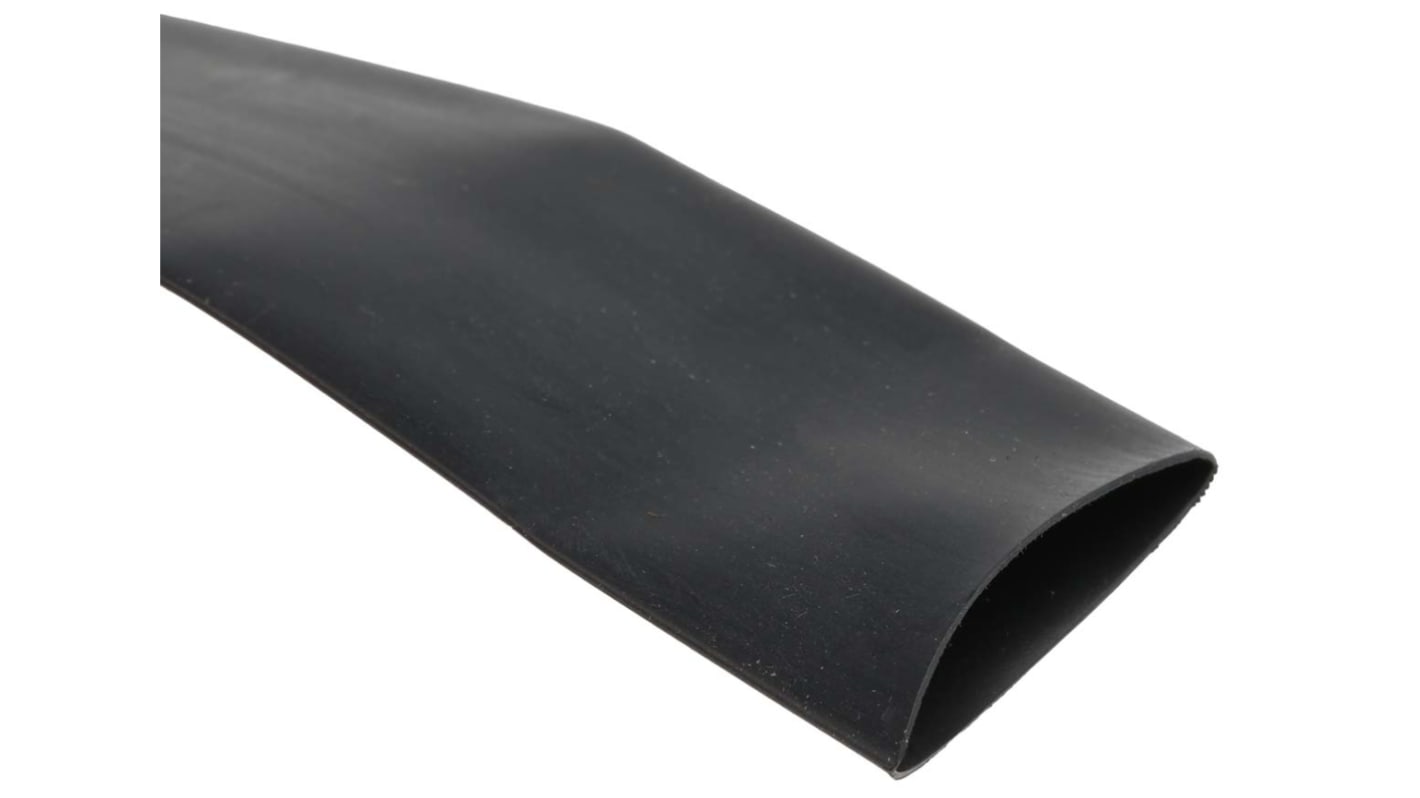 TE Connectivity Halogen Free Heat Shrink Tubing, Black 19mm Sleeve Dia. x 5m Length 2:1 Ratio, CGPT Series