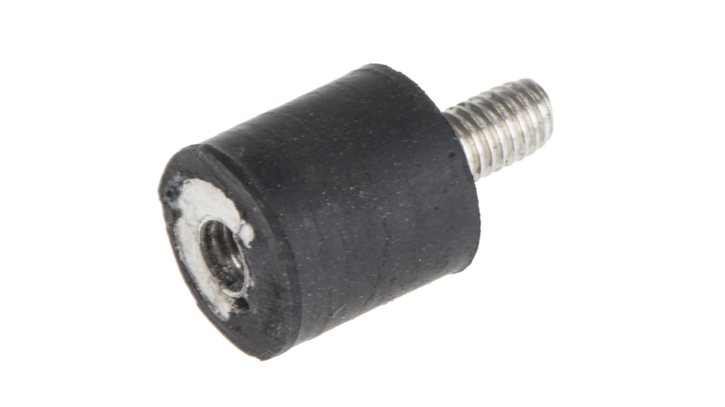 Supporto antivibrazione RS PRO in Gomma naturale, M3, Ø 8mm, H. 14mm, 4.84kg