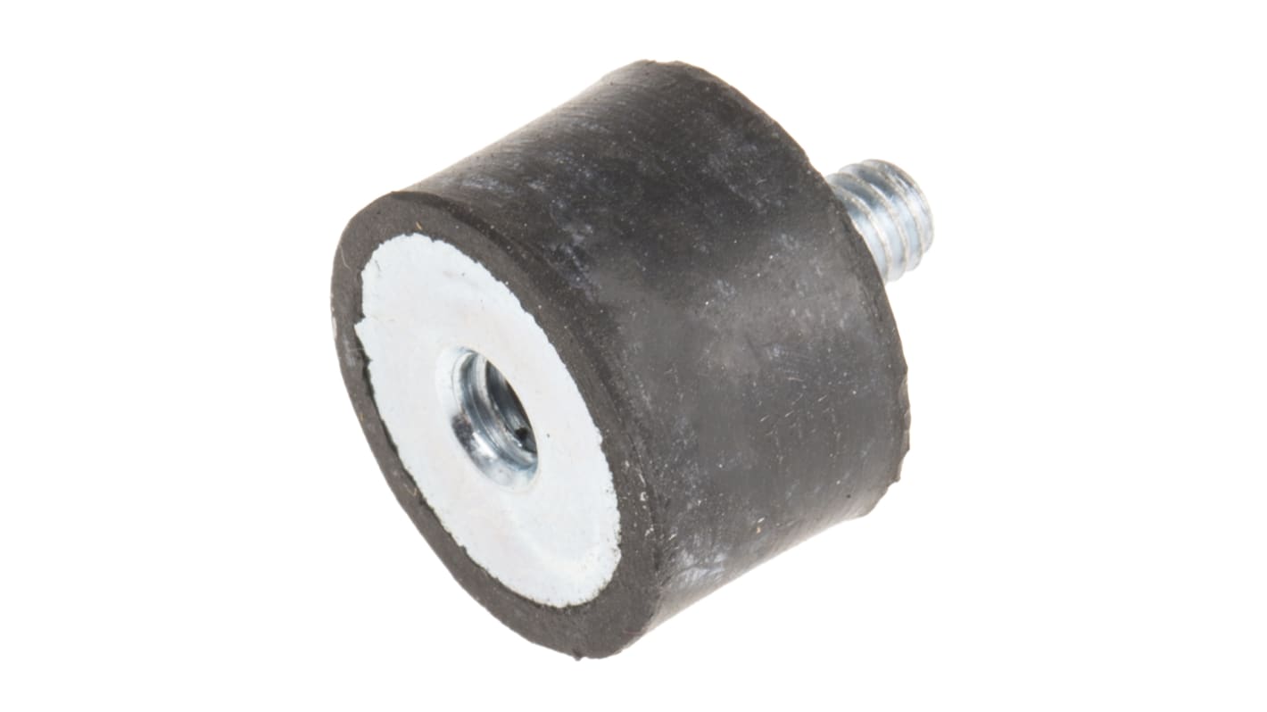 Bobine mâle à femelle RS PRO M4 Ø 15mm en Caoutchouc naturel