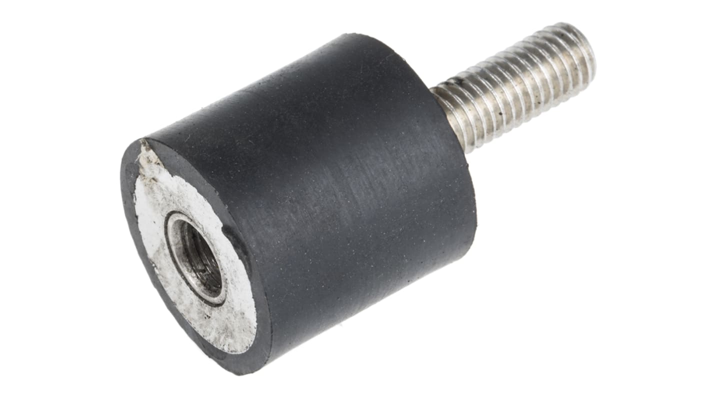 RS PRO M8 Anti Vibration Mount, Male to Female Bobbin with 37.62kg Compression Load