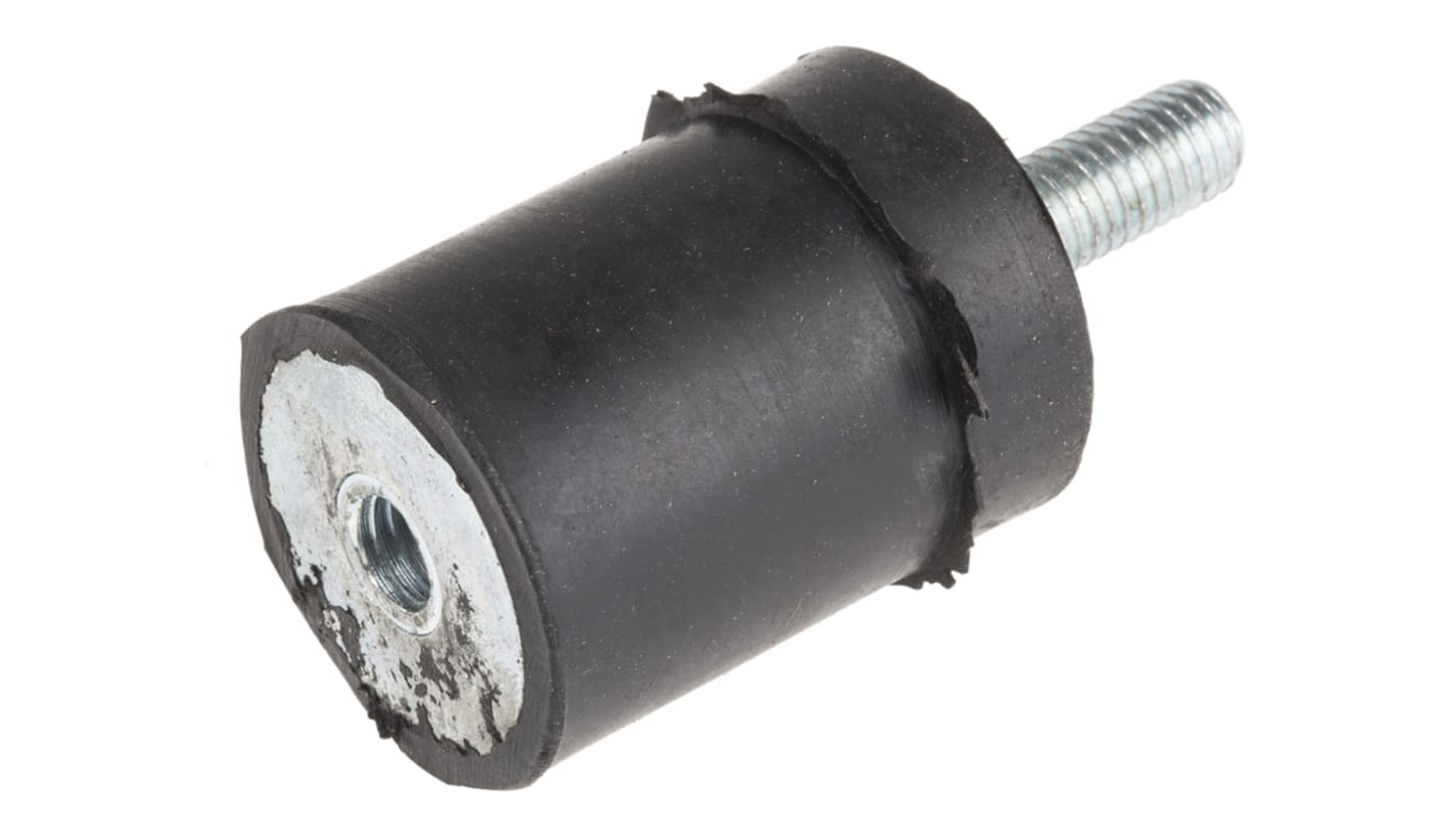 RS PRO M8 Anti Vibration Mount, Male to Female Bobbin with 25.63kg Compression Load