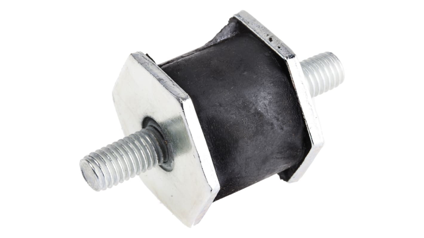RS PRO Hexagonal M8 Anti Vibration Mount with 30kg Compression Load
