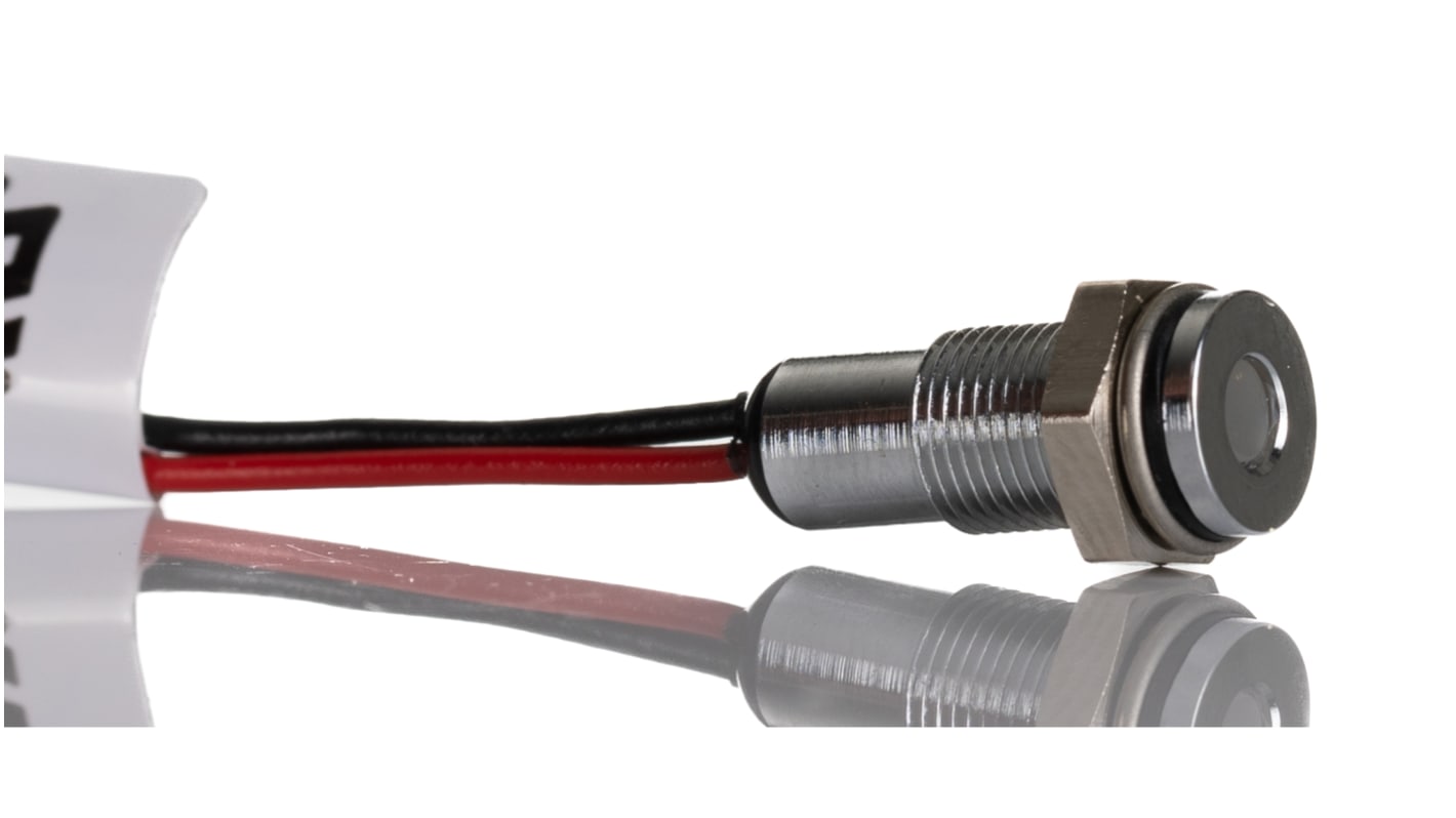 RS PRO LED Schalttafel-Anzeigelampe Grün; Rot 1.8 → 3.3V dc, Montage-Ø 6mm, Leiter