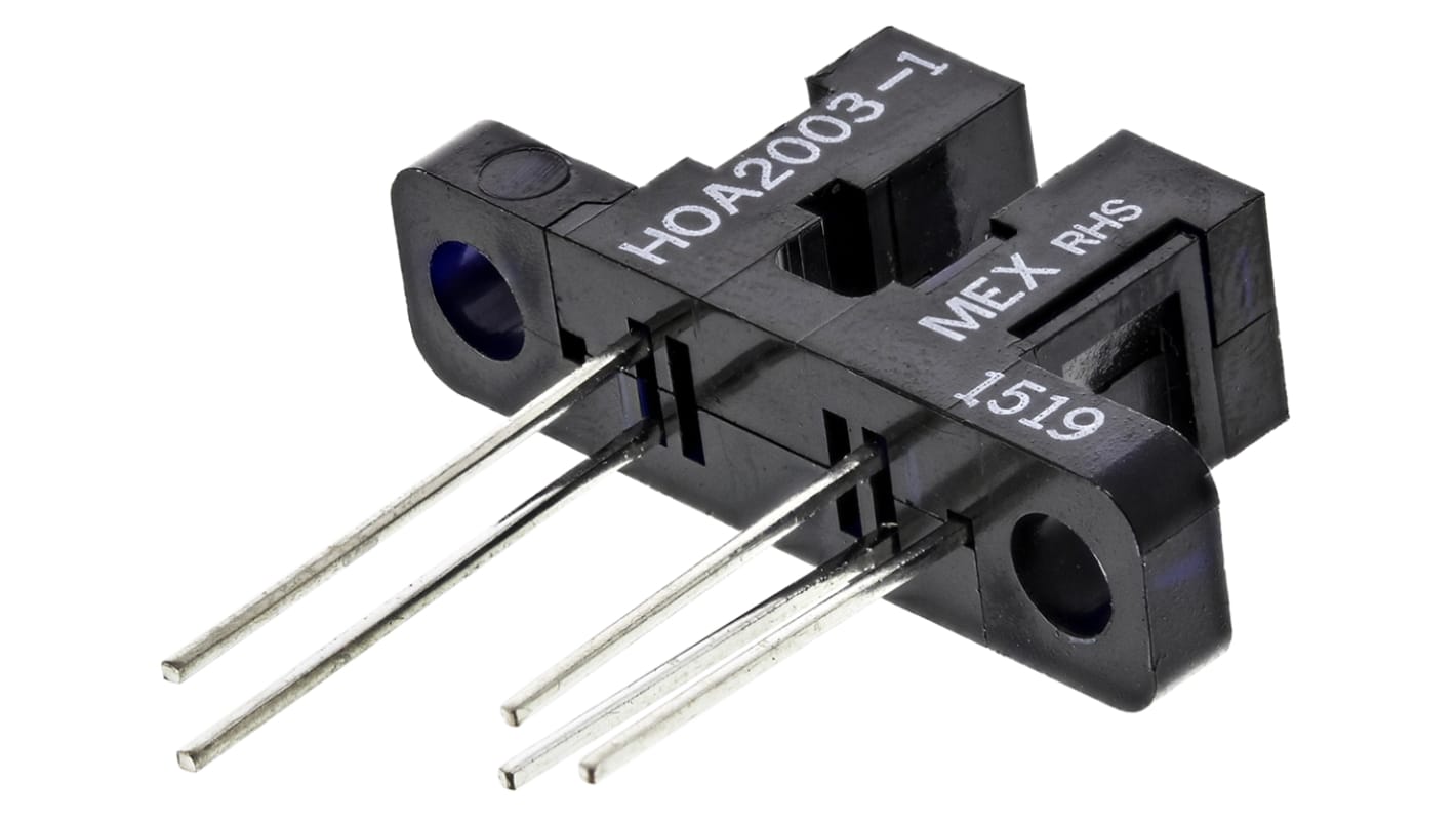 HOA 2003-001 Honeywell, Through Hole Slotted Optical Switch, Buffer, Open-Collector with 10K Pull-Up Resistor Output