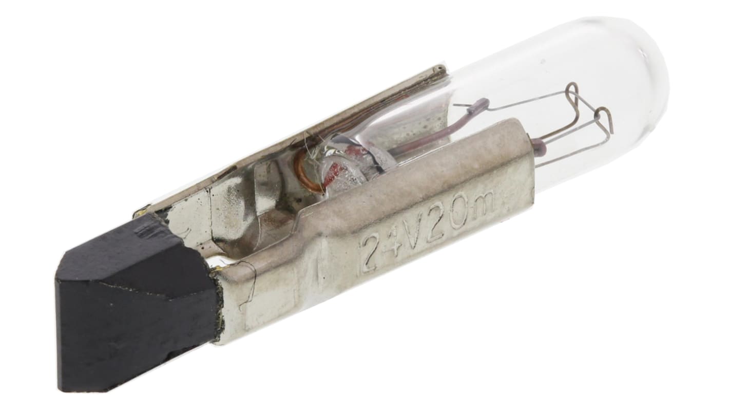 Orbitec T4.6 Telephone Lamps Indicator Light, Clear, 24 V, 20 mA, 5000h