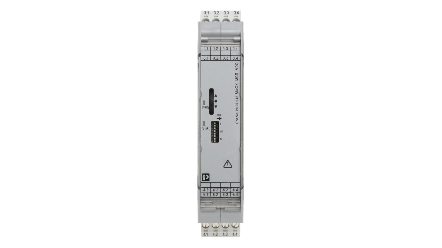 Phoenix Contact MACX MCR Series Signal Conditioner, Voltage Input, Current, Voltage Output, 24V dc Supply