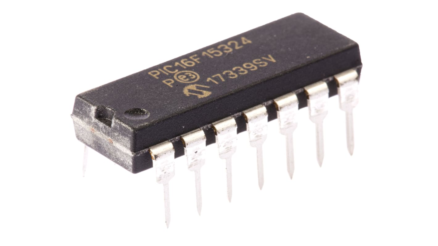 Microchip Mikrocontroller PIC16F PIC 8bit THT 7 kB PDIP 14-Pin 32MHz 512 KB RAM