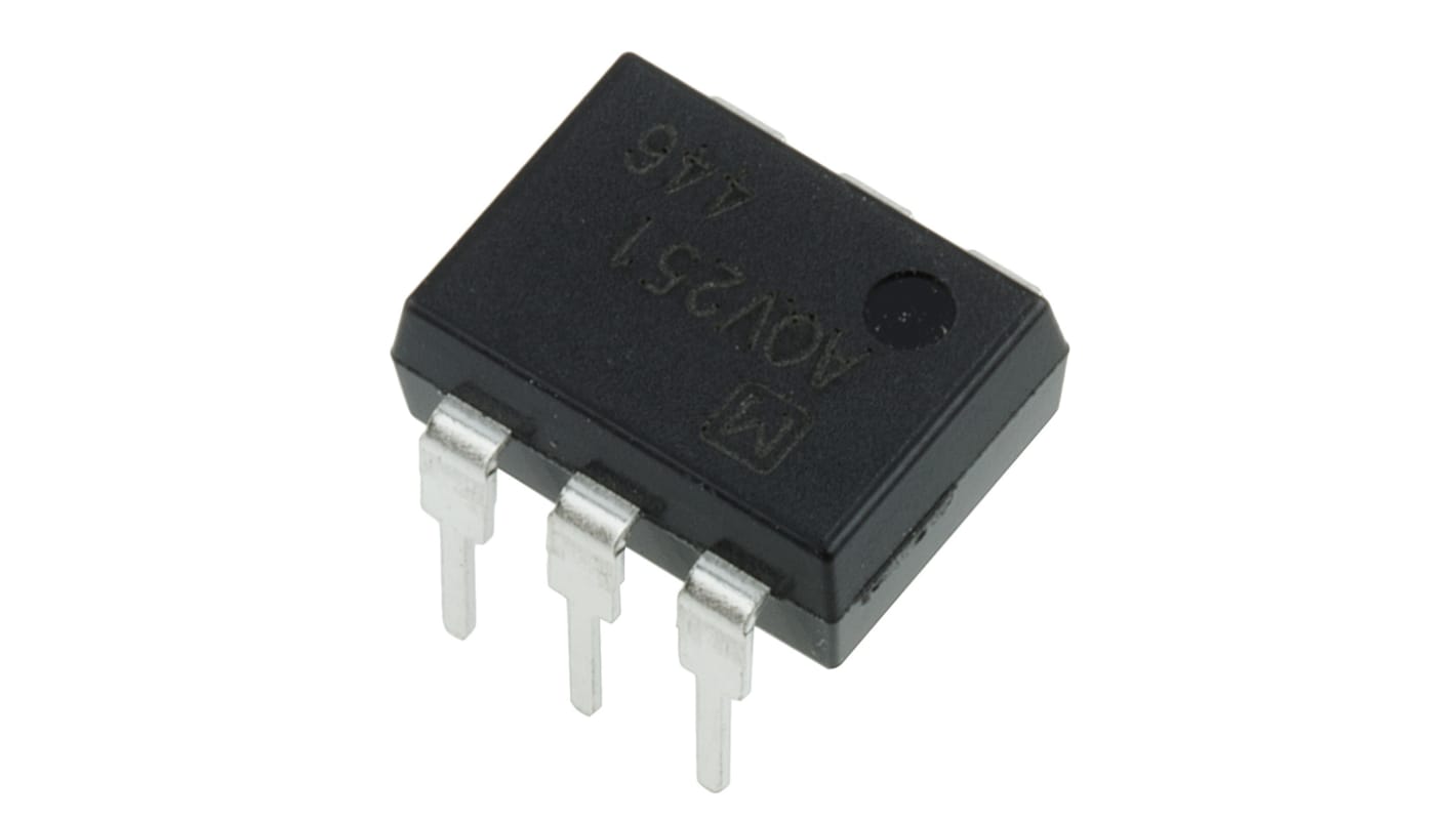 Panasonic, AQV251 DC Input MOSFET Output Optocoupler, Through Hole, 6-Pin DIP