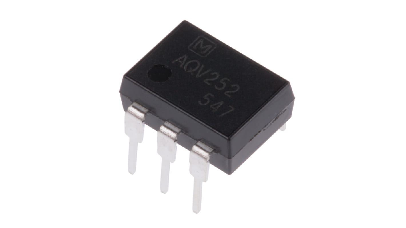 Panasonic 通孔光耦, 6针, DIP, MOSFET输出, 直流输入, AQV系列