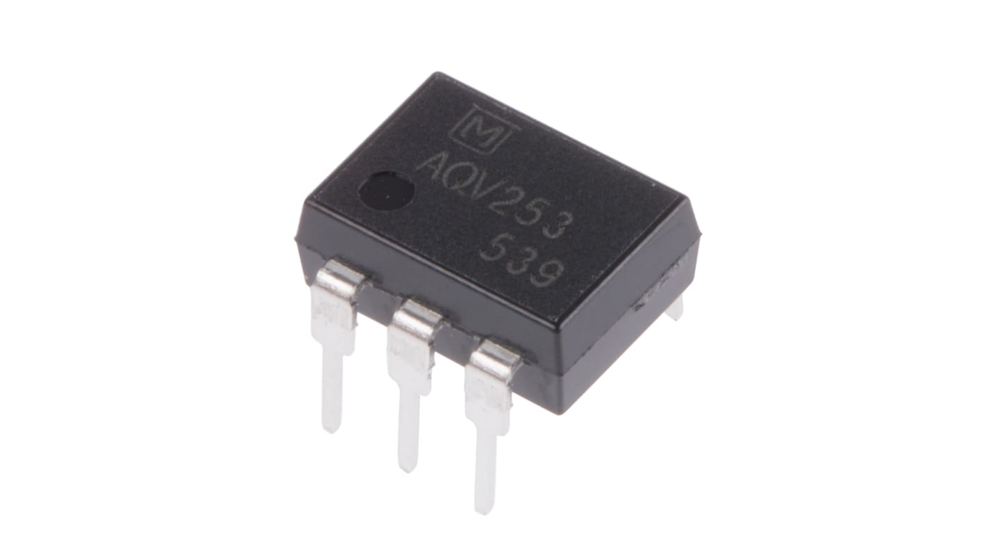 Panasonic, AQV253 DC Input MOSFET Output Optocoupler, Through Hole, 6-Pin DIP