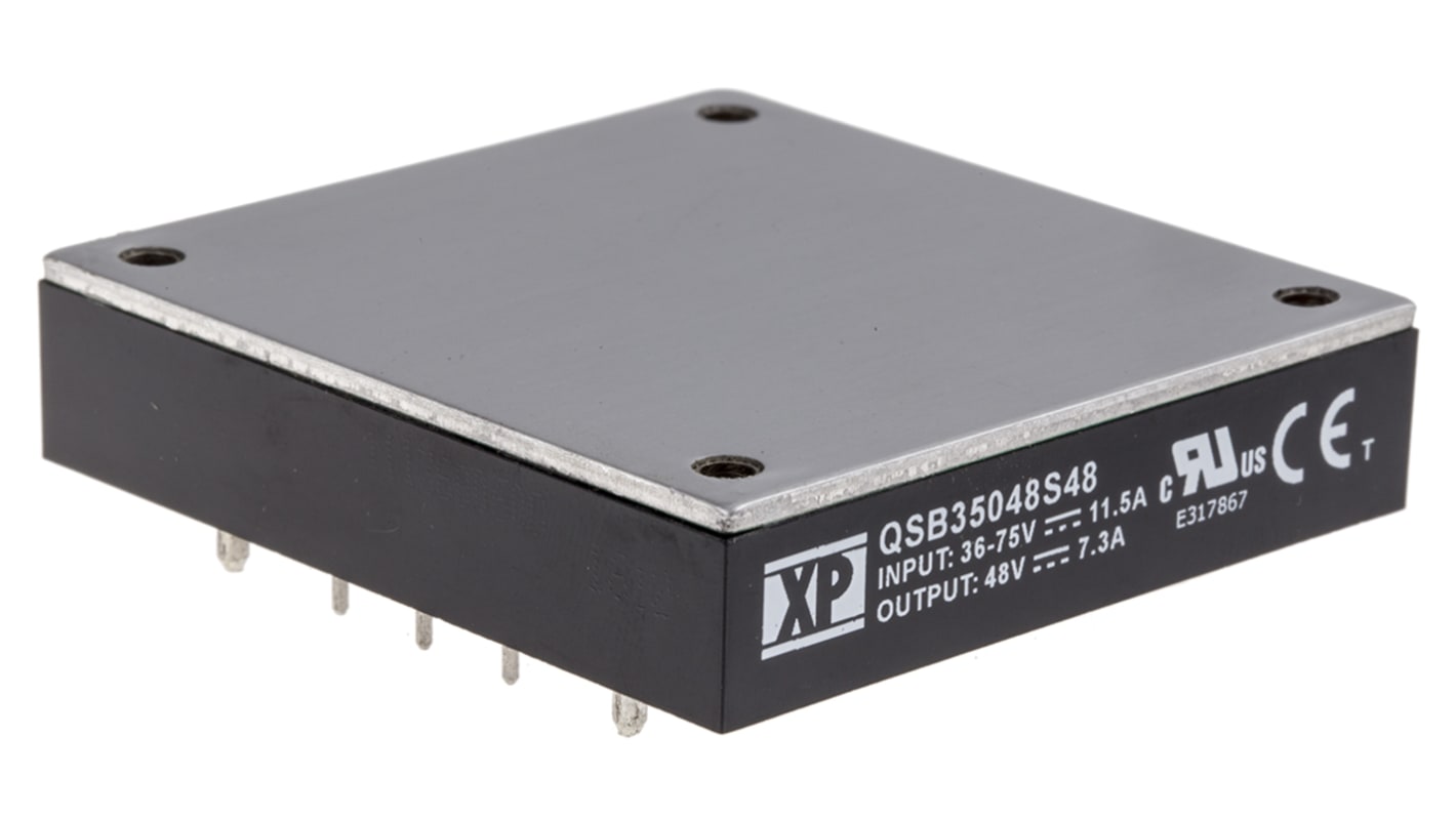 XP Power QSB400 DC-DC Converter, 48V dc/ 8.3A Output, 9 → 36 V dc Input, 400W, PCB Mount, +100°C Max Temp -40°C