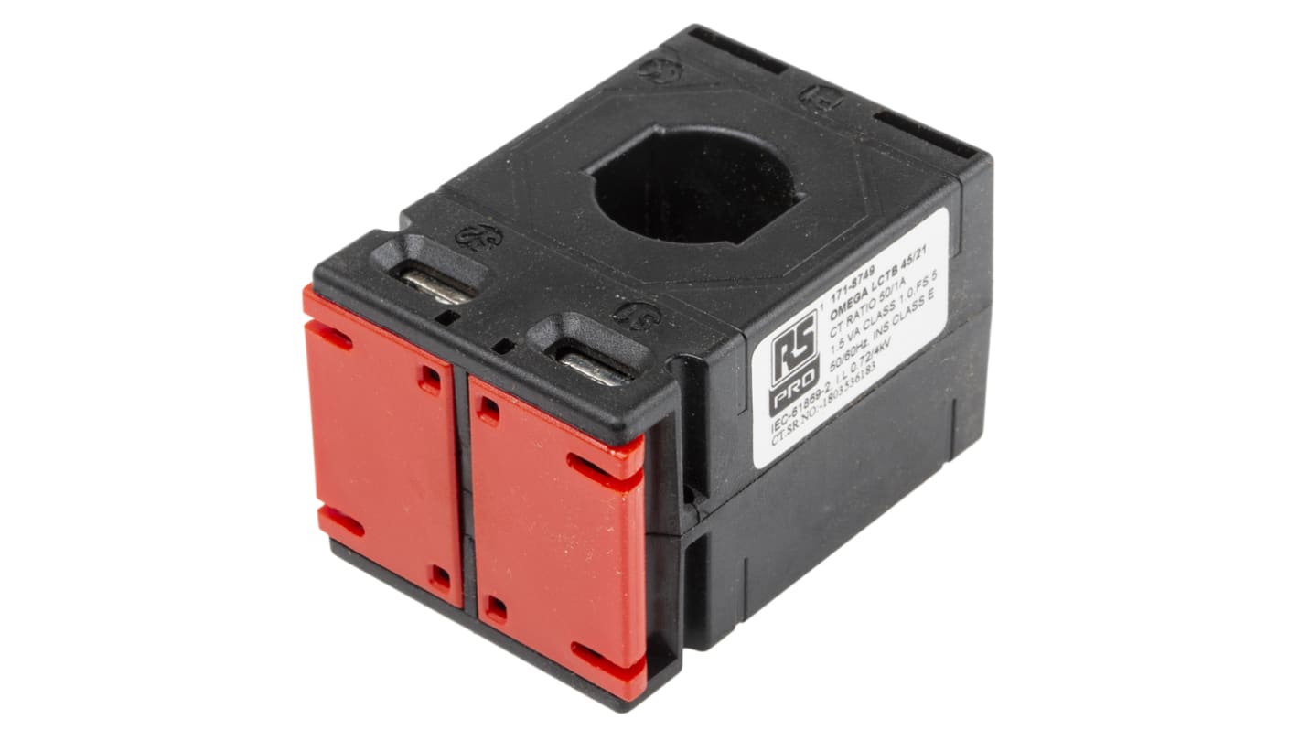 RS PRO Current Transformer, 50:1, 21 x 10mm Bore