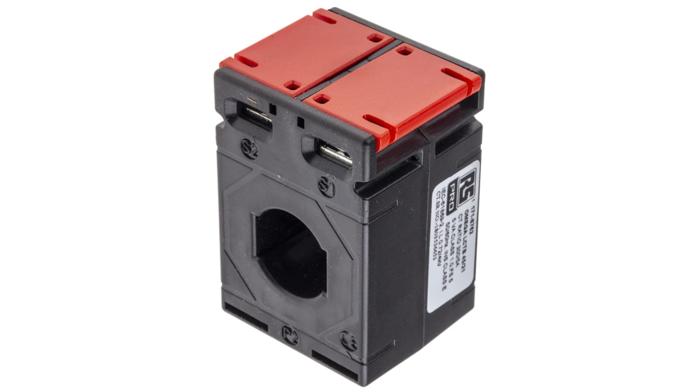 RS PRO 电流互感器, 底座安装型, 300A输入, 5 A输出, 电流比300:5, 表面安装, 21 x 10mm孔