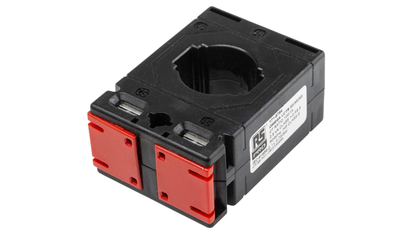 Przekładnik prądowy RS PRO otwór 30 x 10mm