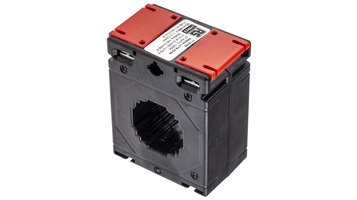 RS PRO Base Mounted Current Transformer, 125A Input, 125:5, 5 A Output, 30 x 11mm Bore